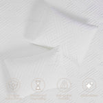 Karina Cotton Velvet Lightweight Geometric Quilt and Pillow Sham Set - Quilt Set by Superior Brand