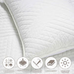 Karina Cotton Velvet Lightweight Geometric Quilt and Pillow Sham Set - Quilt Set by Superior Brand