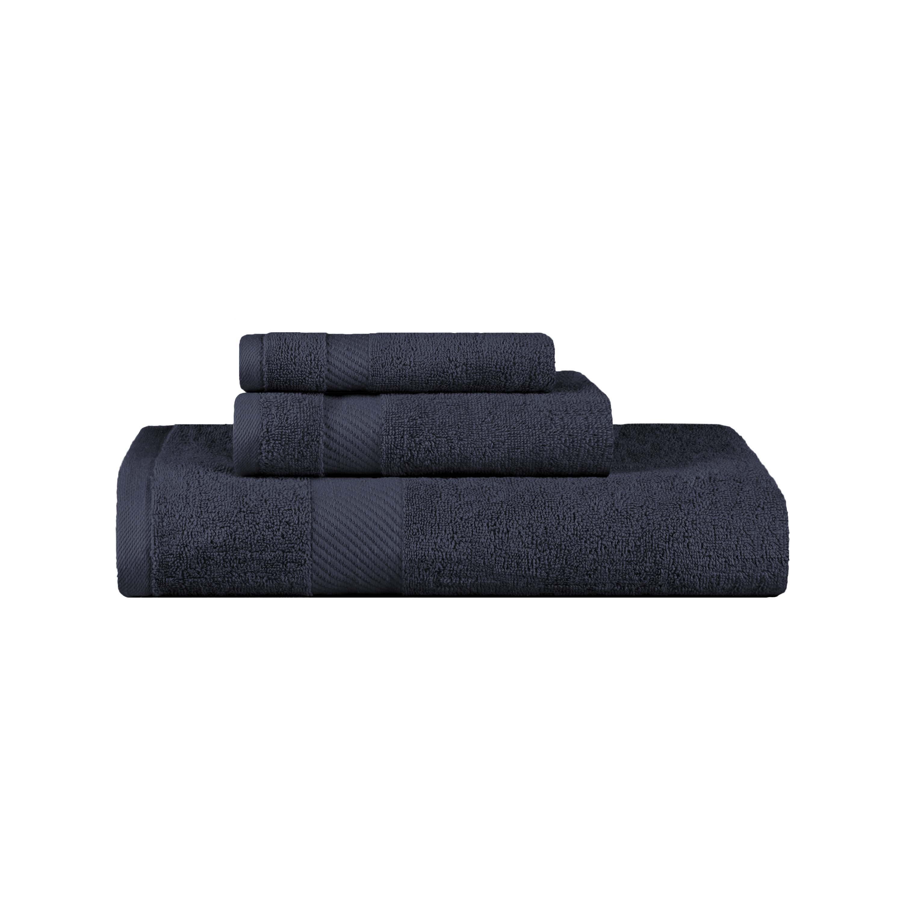 Egyptian Cotton Kendell Plush Towel Set 3 Piece - Egyptian Cotton Towel Set by Superior Brand