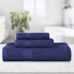 Egyptian Cotton Kendell Plush Towel Set 3 Piece - Egyptian Cotton Towel Set by Superior Brand
