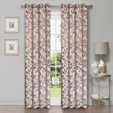 Leaves Machine Washable Room Darkening Blackout Curtains, Set of 2 - Blackout Curtains by Superior Brand