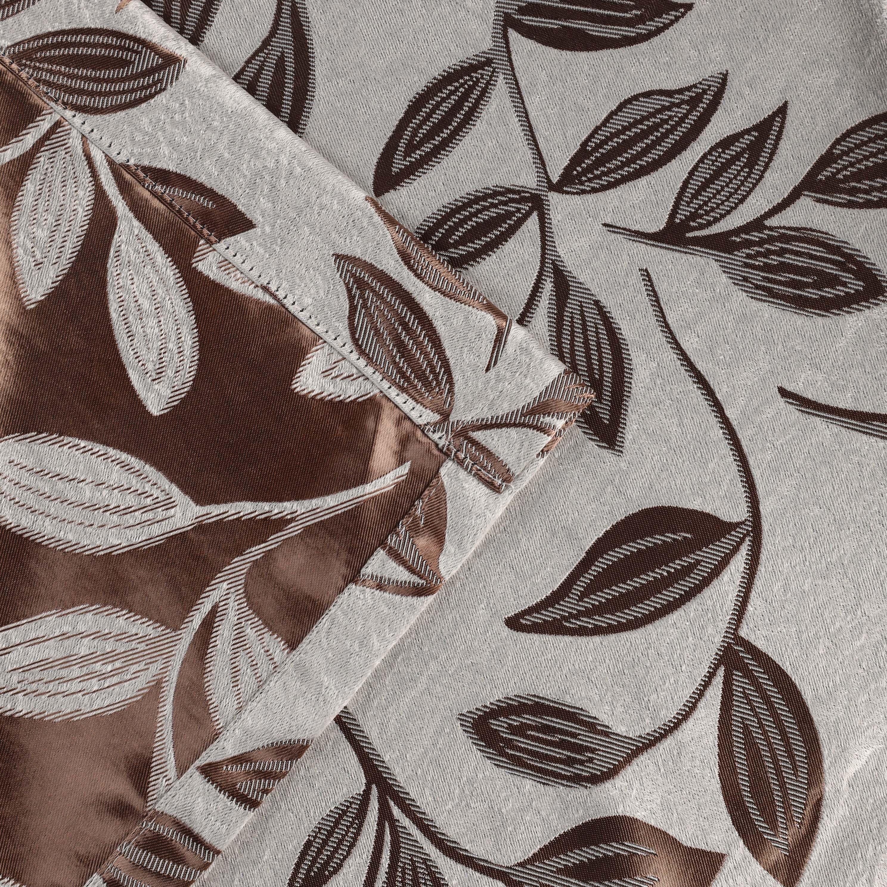 Leaves Machine Washable Room Darkening Blackout Curtains, Set of 2 - Blackout Curtains by Superior Brand