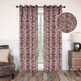 Leaves Machine Washable Room Darkening Blackout Curtains, Set of 2 - Blackout Curtains by Superior Brand