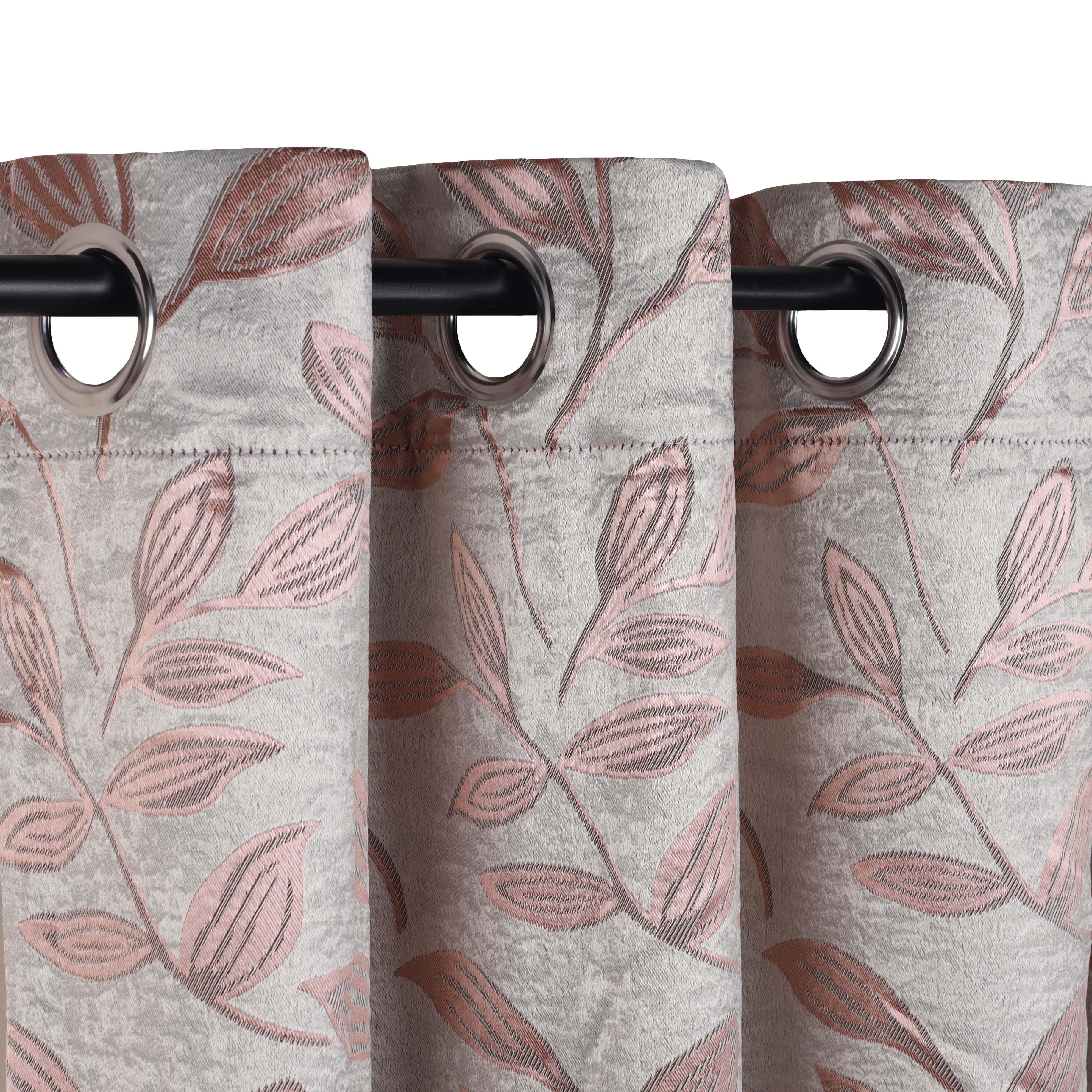 Leaves Machine Washable Room Darkening Blackout Curtains, Set of 2 - Blackout Curtains by Superior Brand