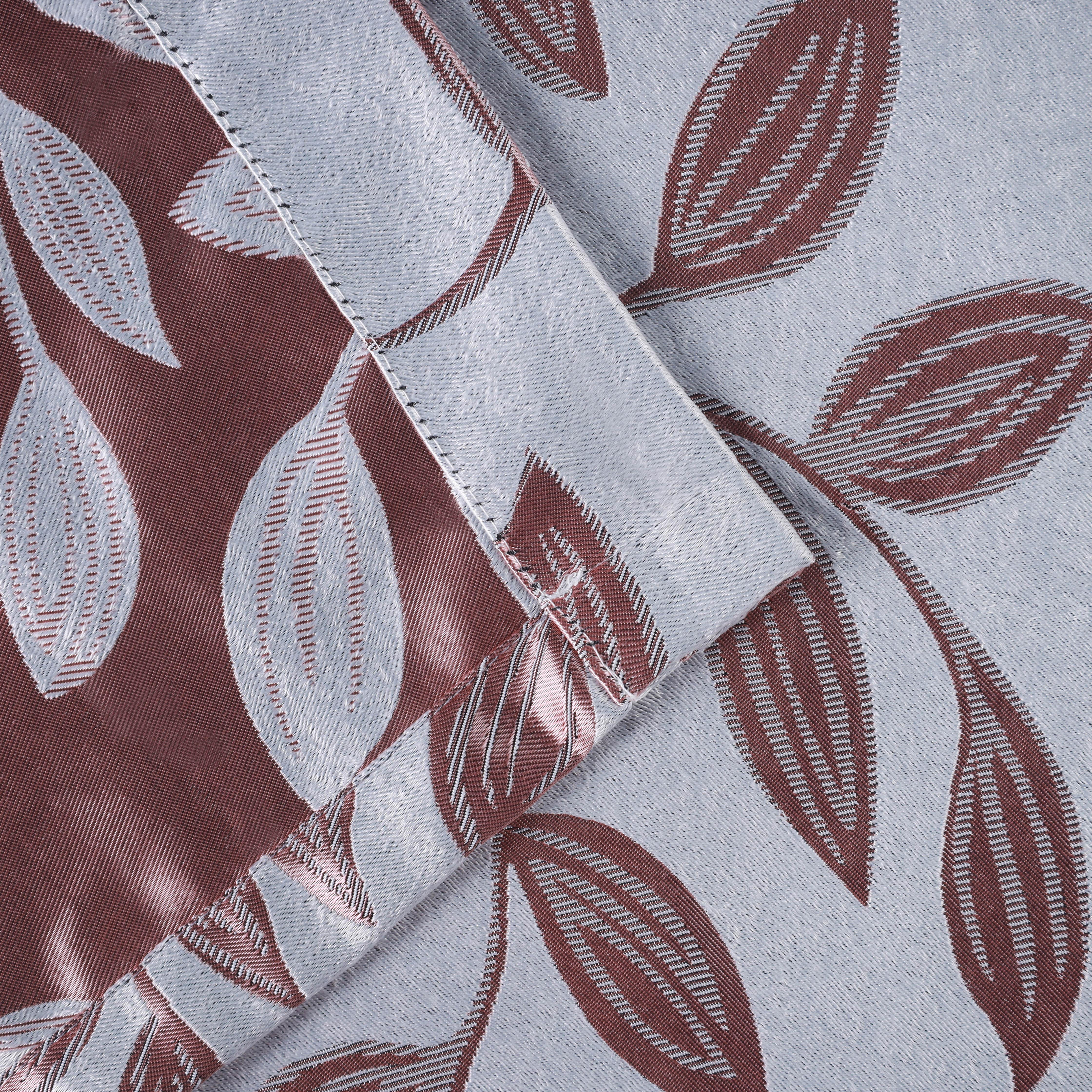 Leaves Machine Washable Room Darkening Blackout Curtains, Set of 2 - Blackout Curtains by Superior Brand