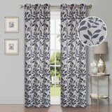 Leaves Machine Washable Room Darkening Blackout Curtains, Set of 2 - Blackout Curtains by Superior Brand