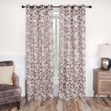 Leaves Machine Washable Room Darkening Blackout Curtains, Set of 2 - Blackout Curtains by Superior Brand