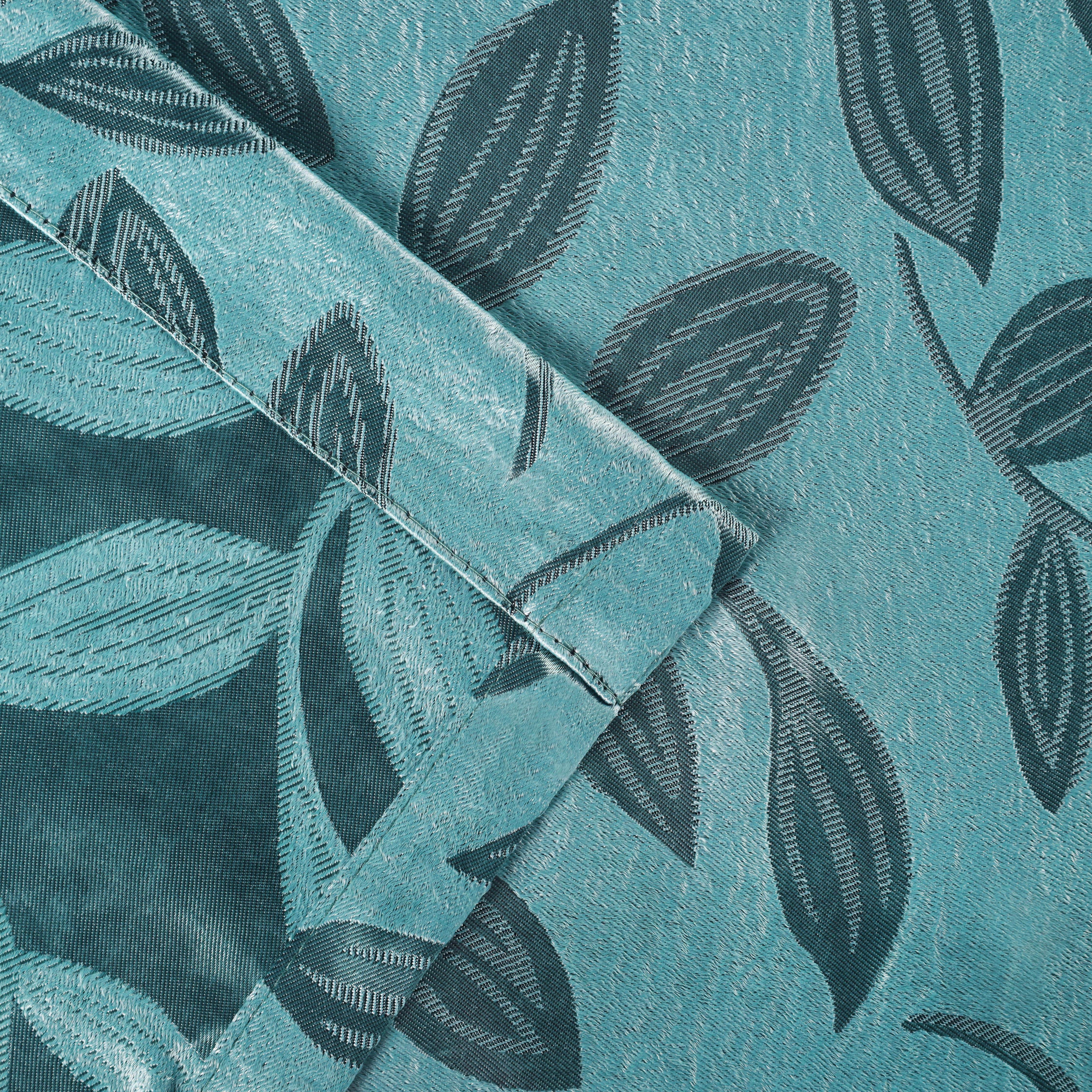 Leaves Machine Washable Room Darkening Blackout Curtains, Set of 2 - Blackout Curtains by Superior Brand