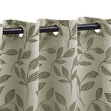 Leaves Machine Washable Room Darkening Blackout Curtains, Set of 2 - Blackout Curtains by Superior Brand