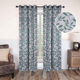Leaves Machine Washable Room Darkening Blackout Curtains, Set of 2 - Blackout Curtains by Superior Brand