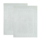 Leo Cotton Solid Modern Absorbent Heavy Washable Bath Mat Set of 2 - Bath Mats by Superior Brand