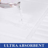 Leo Cotton Solid Modern Absorbent Heavy Washable Bath Mat Set of 2 - Bath Mats by Superior Brand