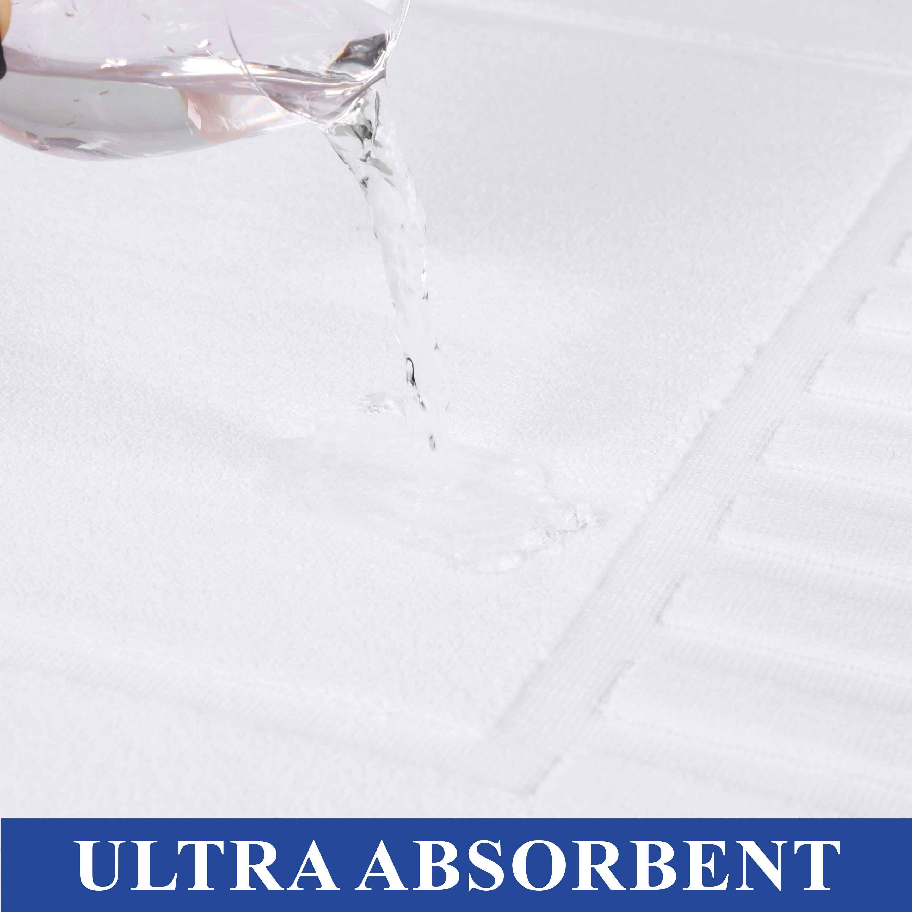 Leo Cotton Solid Modern Absorbent Heavy Washable Bath Mat Set of 2 - Bath Mats by Superior Brand