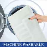 Leo Cotton Solid Modern Absorbent Heavy Washable Bath Mat Set of 2 - Bath Mats by Superior Brand