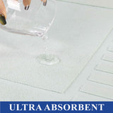 Leo Cotton Solid Modern Absorbent Heavy Washable Bath Mat Set of 2 - Bath Mats by Superior Brand