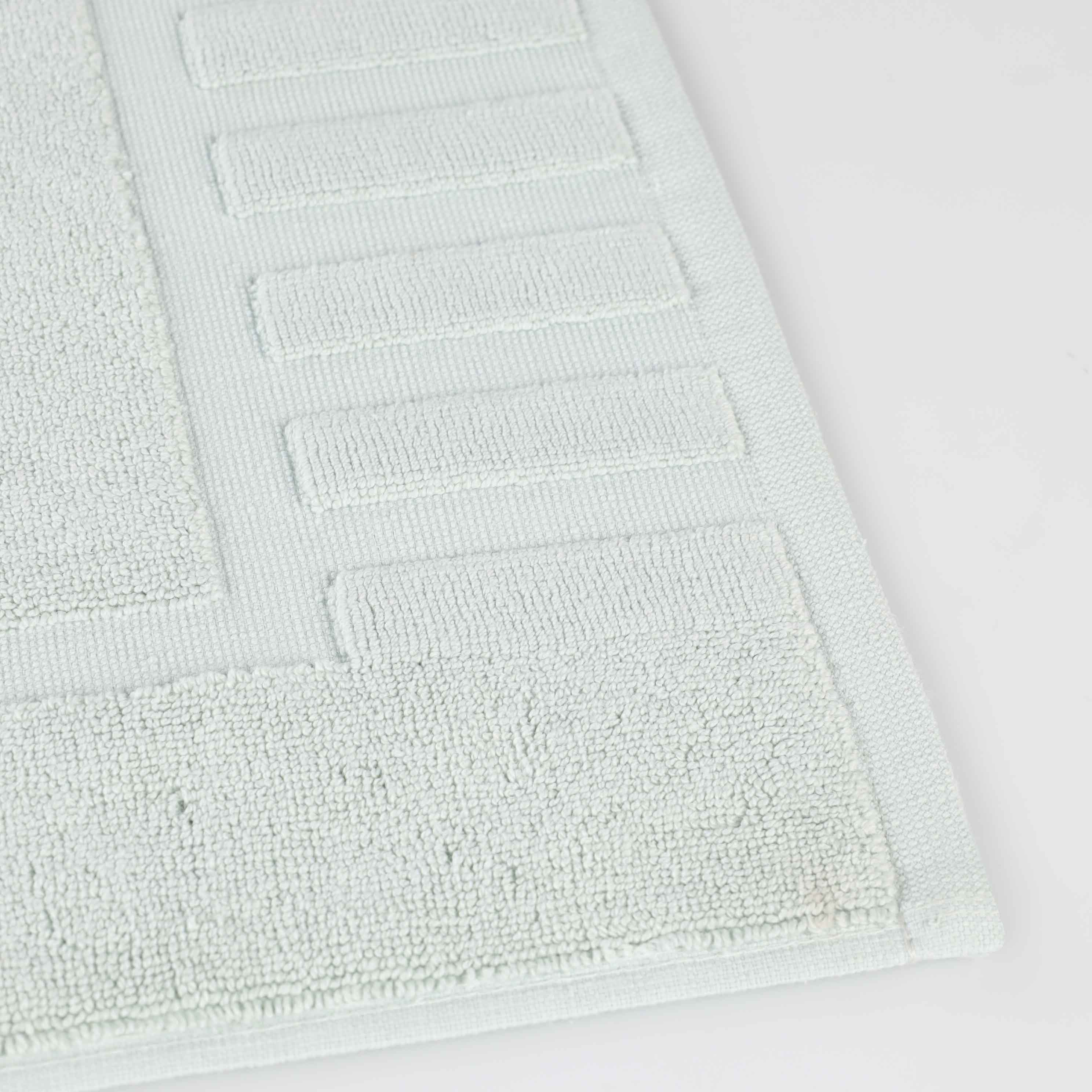 Leo Cotton Solid Modern Absorbent Heavy Washable Bath Mat Set of 2 - Bath Mats by Superior Brand