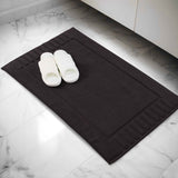 Leo Cotton Solid Modern Absorbent Heavy Washable Bath Mat Set of 2 - Bath Mats by Superior Brand