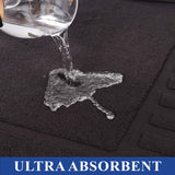 Leo Cotton Solid Modern Absorbent Heavy Washable Bath Mat Set of 2 - Bath Mats by Superior Brand