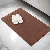 Leo Cotton Solid Modern Absorbent Heavy Washable Bath Mat Set of 2 - Bath Mats by Superior Brand