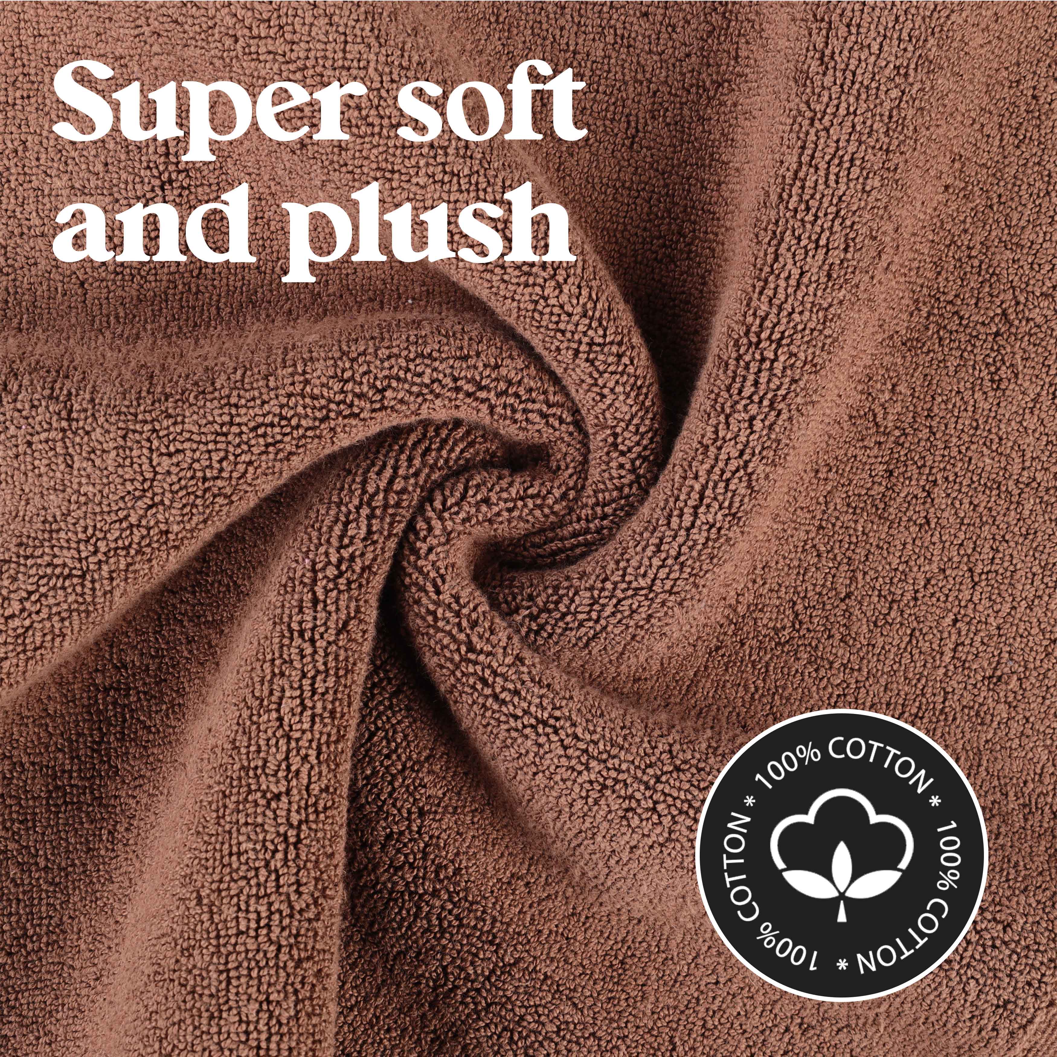 Leo Cotton Solid Modern Absorbent Heavy Washable Bath Mat Set of 2 - Bath Mats by Superior Brand