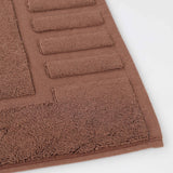 Leo Cotton Solid Modern Absorbent Heavy Washable Bath Mat Set of 2 - Bath Mats by Superior Brand