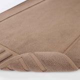 Leo Cotton Solid Modern Absorbent Heavy Washable Bath Mat Set of 2 - Bath Mats by Superior Brand