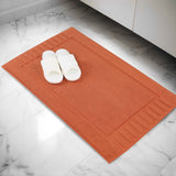 Leo Cotton Solid Modern Absorbent Heavy Washable Bath Mat Set of 2 - Bath Mats by Superior Brand