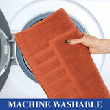 Leo Cotton Solid Modern Absorbent Heavy Washable Bath Mat Set of 2 - Bath Mats by Superior Brand