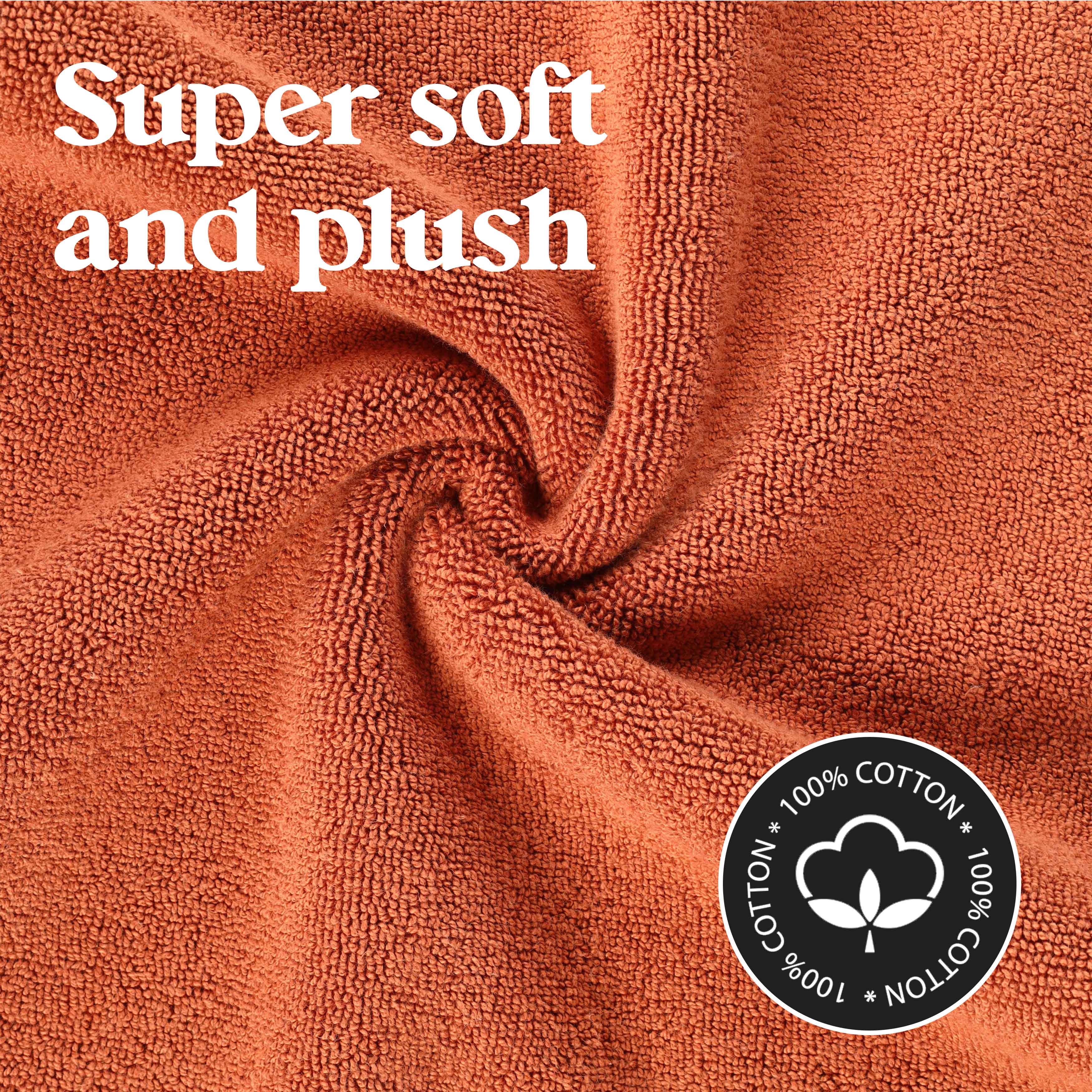 Leo Cotton Solid Modern Absorbent Heavy Washable Bath Mat Set of 2 - Bath Mats by Superior Brand