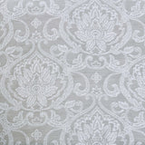 Lotus Jacquard Floral Damask Semi Sheer Curtain Panel Set - Semi Sheer Curtains by Superior Brand
