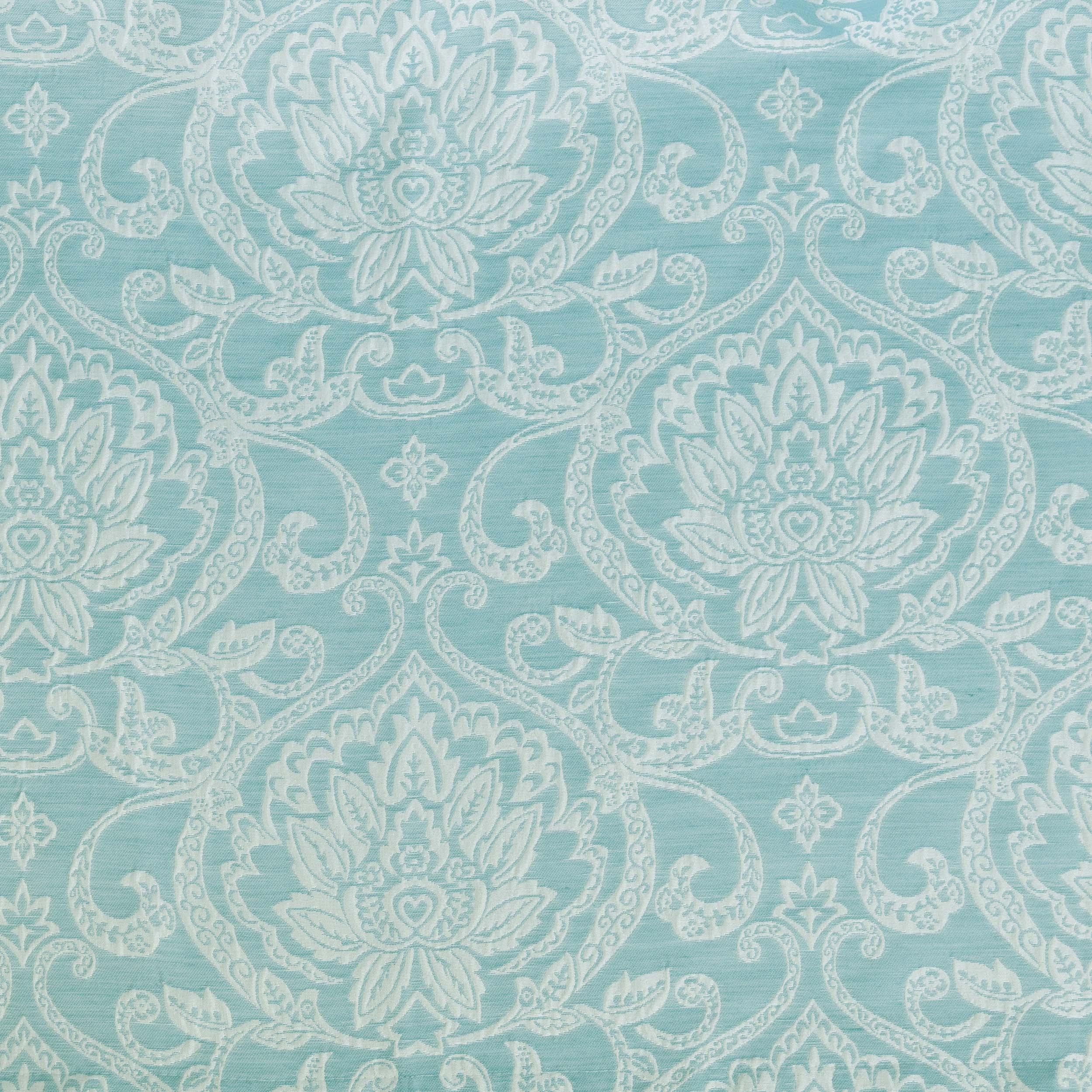 Lotus Jacquard Floral Damask Semi Sheer Curtain Panel Set - Semi Sheer Curtains by Superior Brand