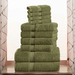 Egyptian Cotton Madison Plush Towel Set 10 Piece - Egyptian Cotton Towel Set by Superior Brand