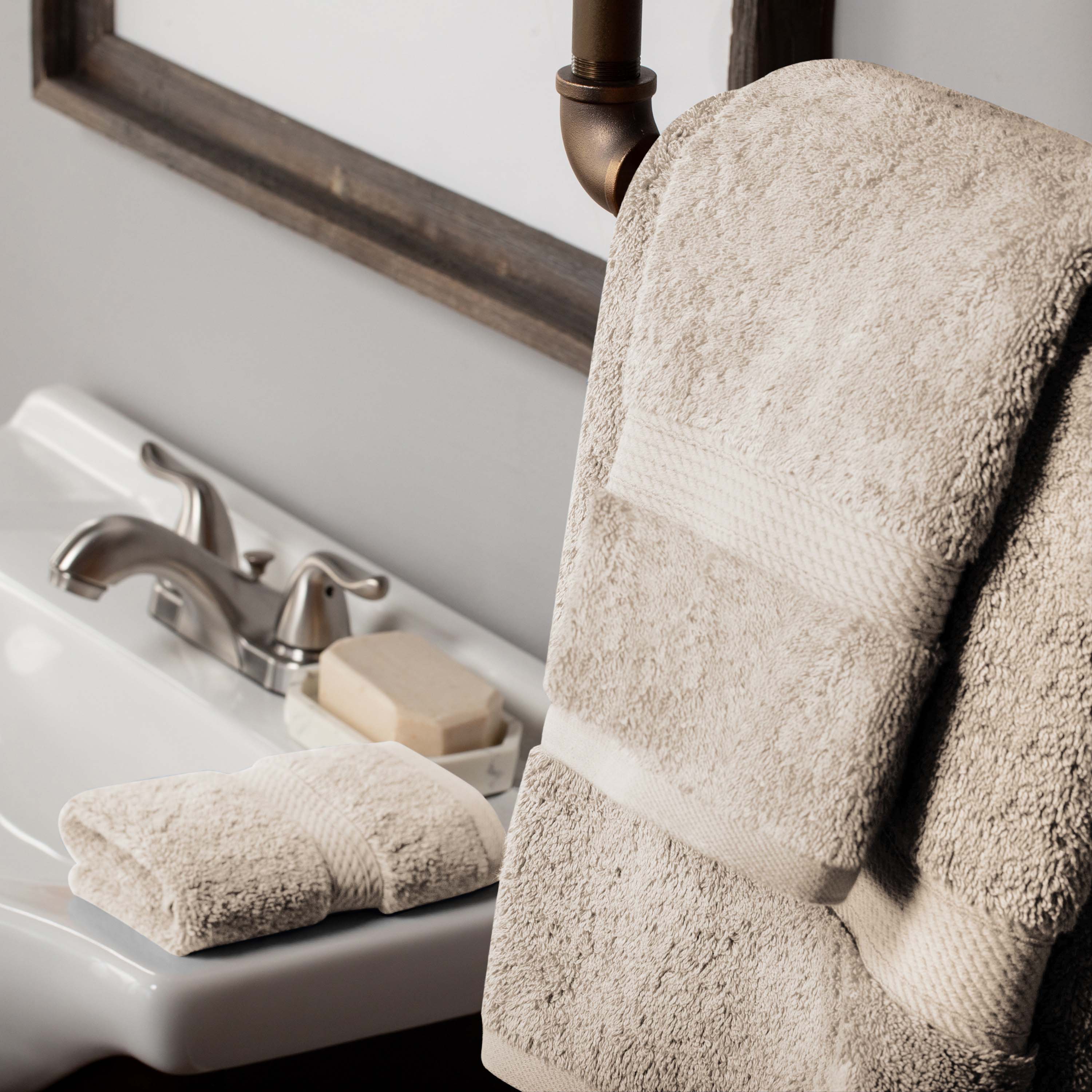 Egyptian Cotton Madison Plush Towel Set 3 Piece - Egyptian Cotton Towel Set by Superior Brand