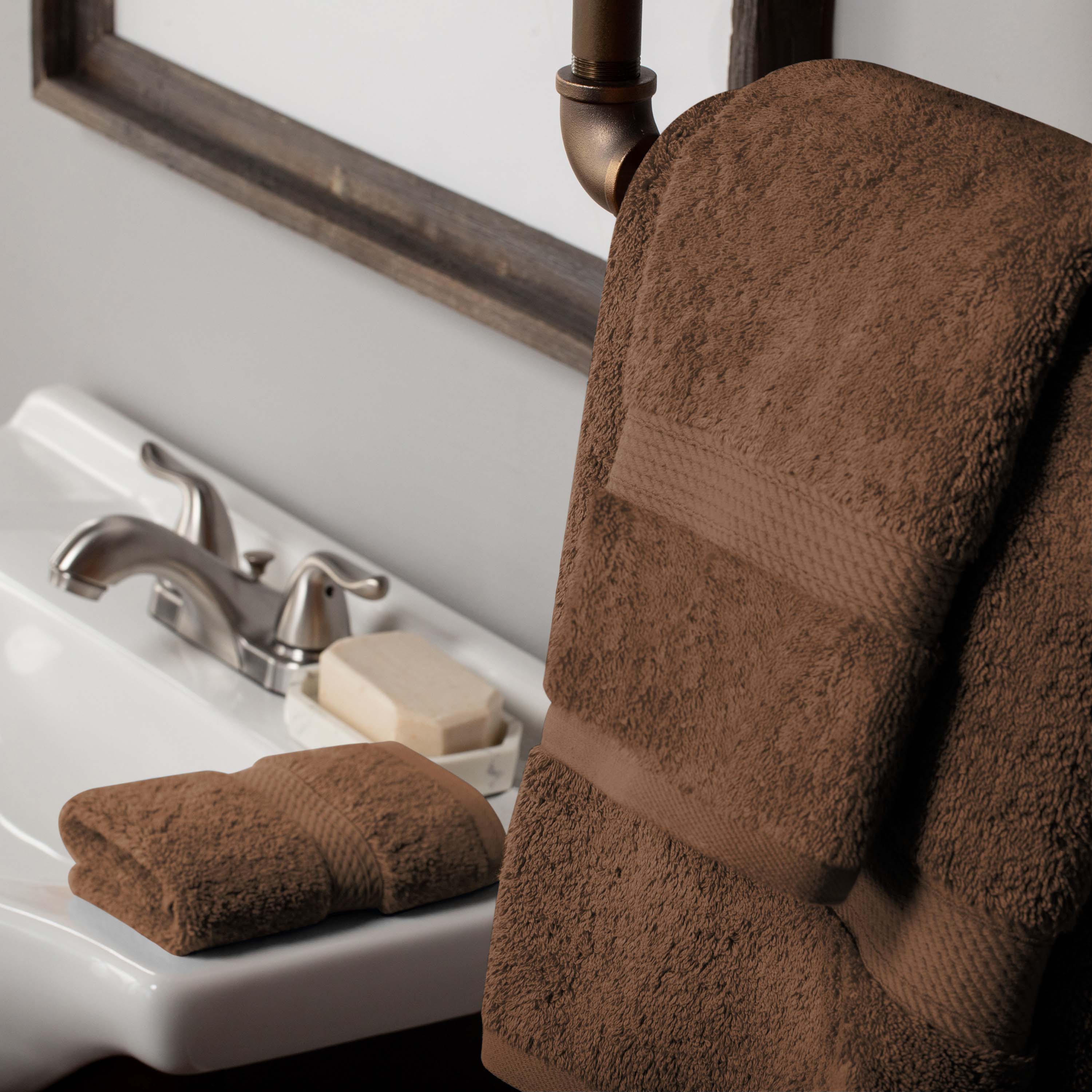 Egyptian Cotton Madison Plush Towel Set 3 Piece - Egyptian Cotton Towel Set by Superior Brand
