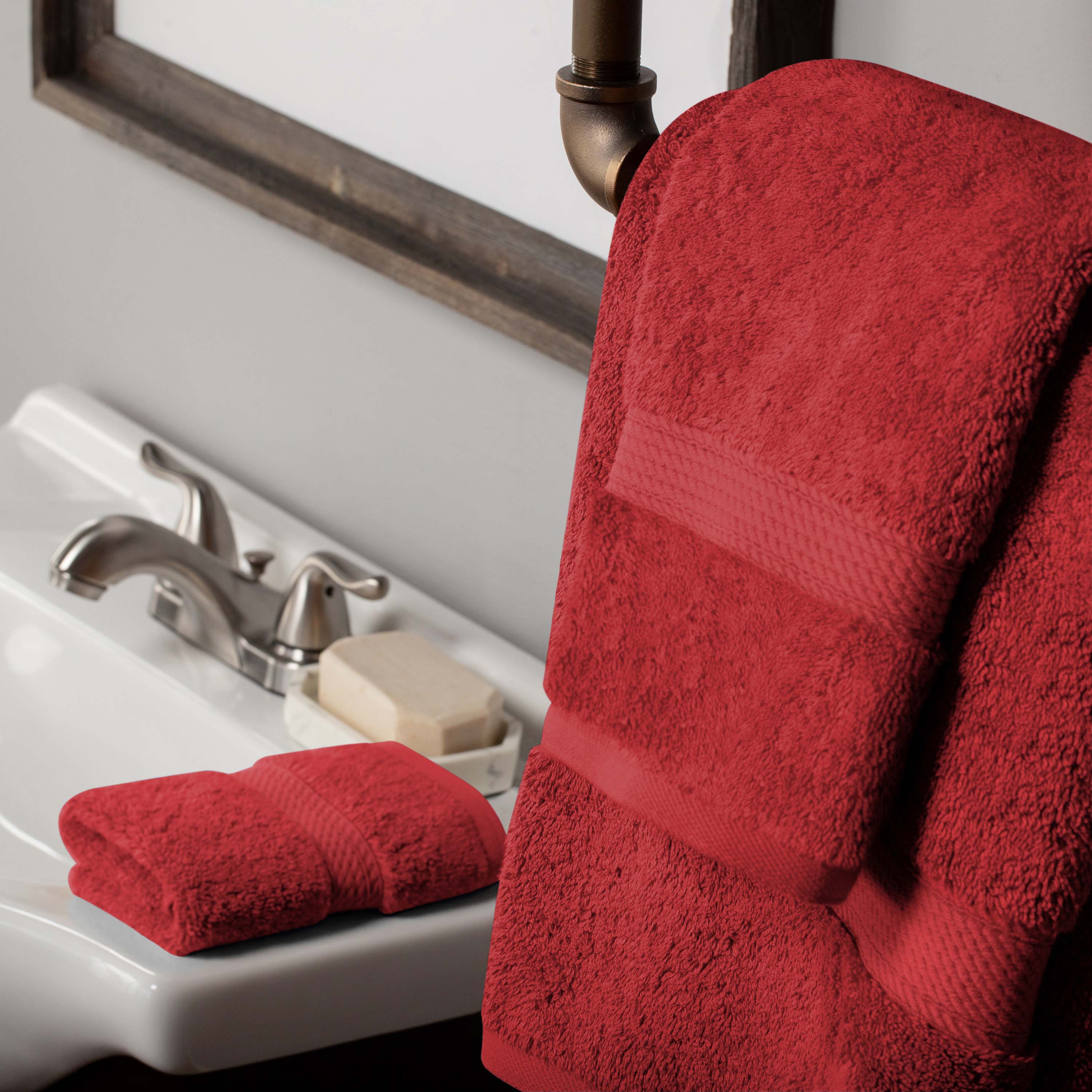 Egyptian Cotton Madison Plush Towel Set 3 Piece - Egyptian Cotton Towel Set by Superior Brand