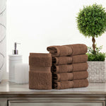 Egyptian Cotton Madison Face Towel Set of 6 - Egyptian Cotton Face Towel by Superior Brand