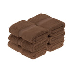 Egyptian Cotton Madison Face Towel Set of 6 - Egyptian Cotton Face Towel by Superior Brand