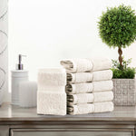 Egyptian Cotton Madison Face Towel Set of 6 - Egyptian Cotton Face Towel by Superior Brand