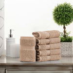 Egyptian Cotton Madison Face Towel Set of 6 - Egyptian Cotton Face Towel by Superior Brand