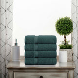 Madison Egyptian Cotton Plush Hand Towel Set 4-Piece - Egyptian Cotton Hand Towel by Superior Brand