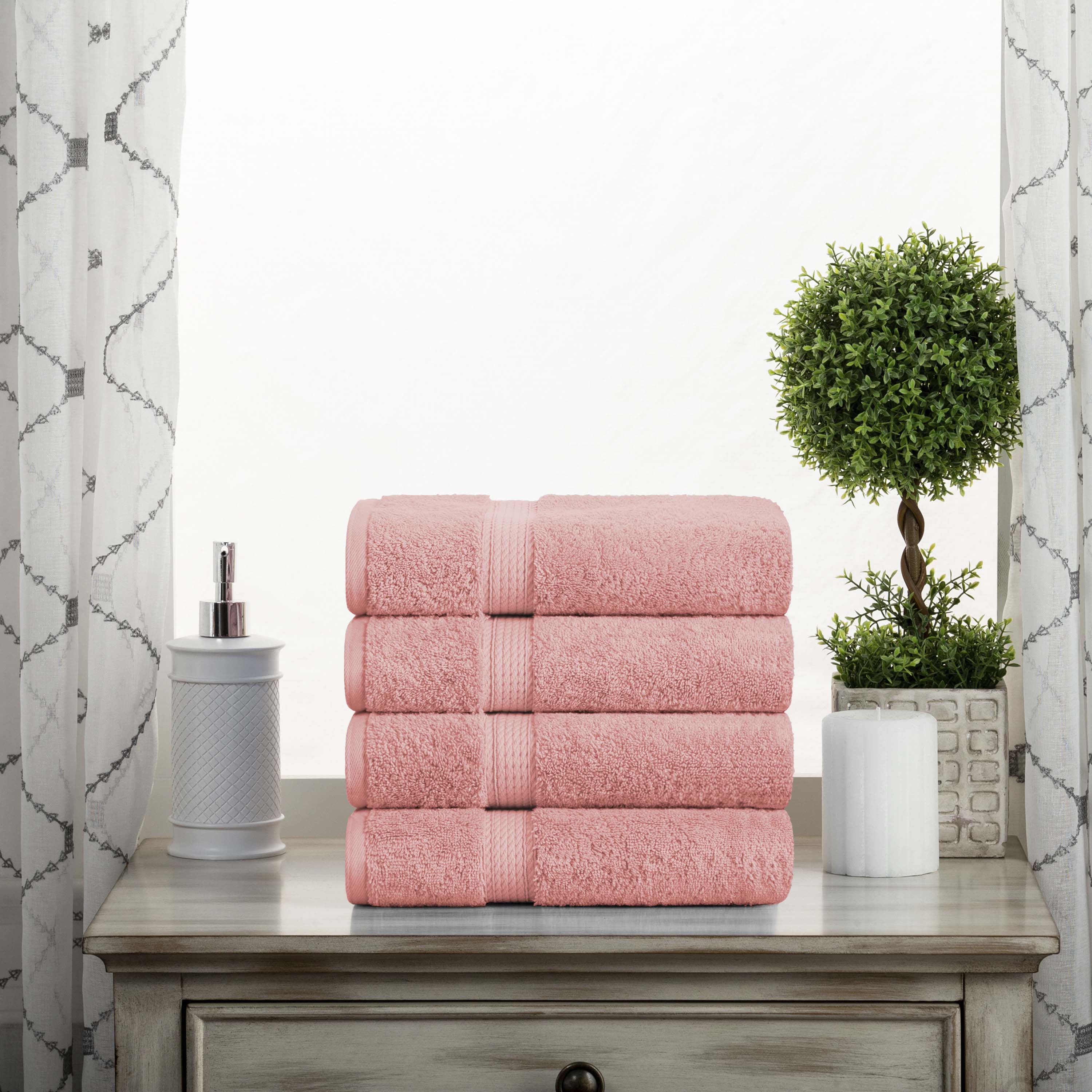 Madison Egyptian Cotton Plush Hand Towel Set 4-Piece - Egyptian Cotton Hand Towel by Superior Brand