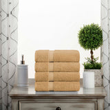 Madison Egyptian Cotton Plush Hand Towel Set 4-Piece - Egyptian Cotton Hand Towel by Superior Brand