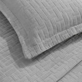 Madrid Cotton Medium Weight Geometric Matelasse Bedspread and Sham Set - Bedspread by Superior Brand