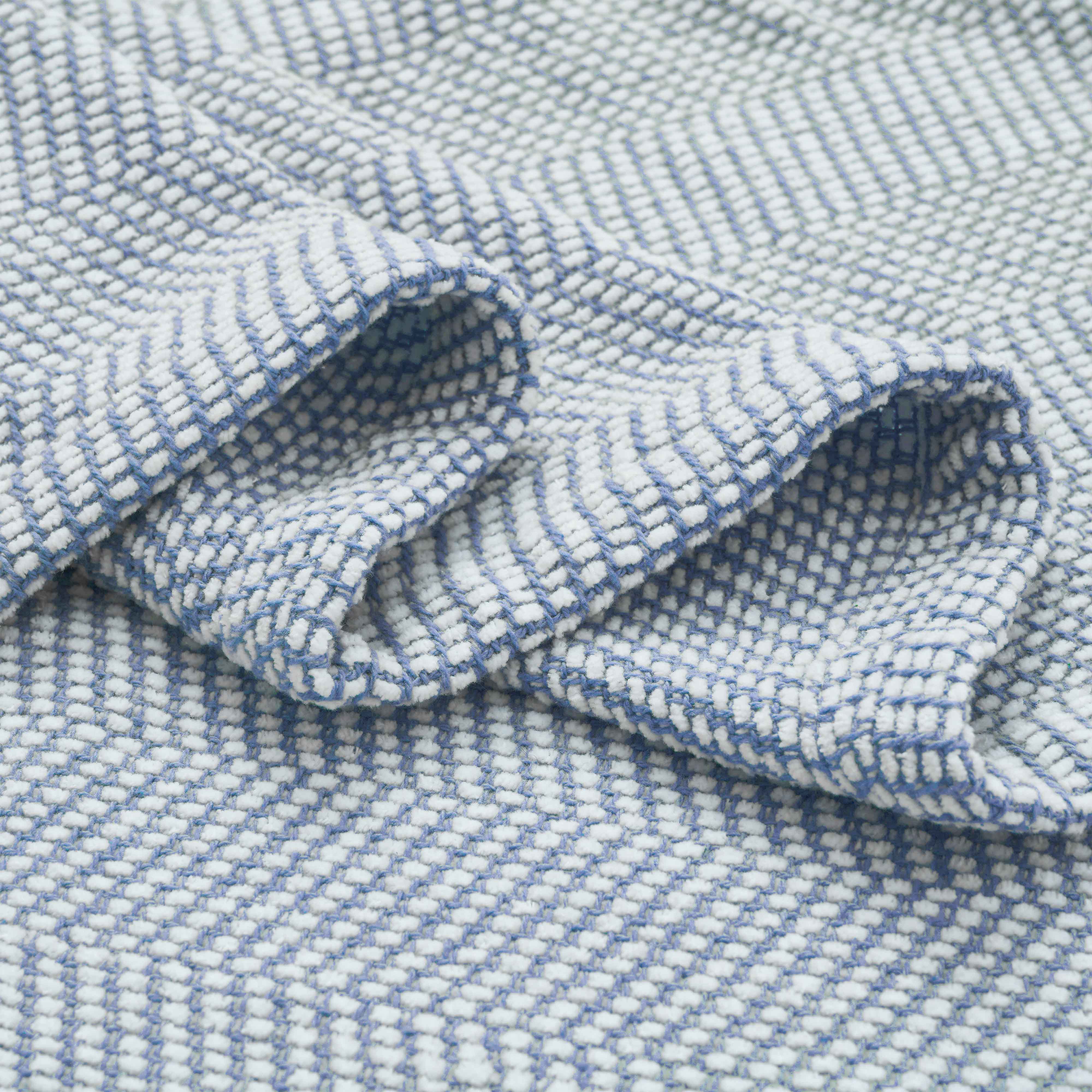 Maya Chenille Herringbone Soft Textured Medium Weight Cotton Blanket - Blanket by Superior Brand
