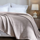 Maya Chenille Herringbone Soft Textured Medium Weight Cotton Blanket - Blanket by Superior Brand