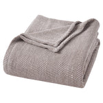 Maya Chenille Herringbone Soft Textured Medium Weight Cotton Blanket - Blanket by Superior Brand