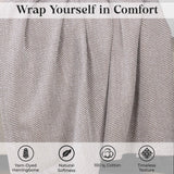 Maya Chenille Herringbone Soft Textured Medium Weight Cotton Blanket - Blanket by Superior Brand