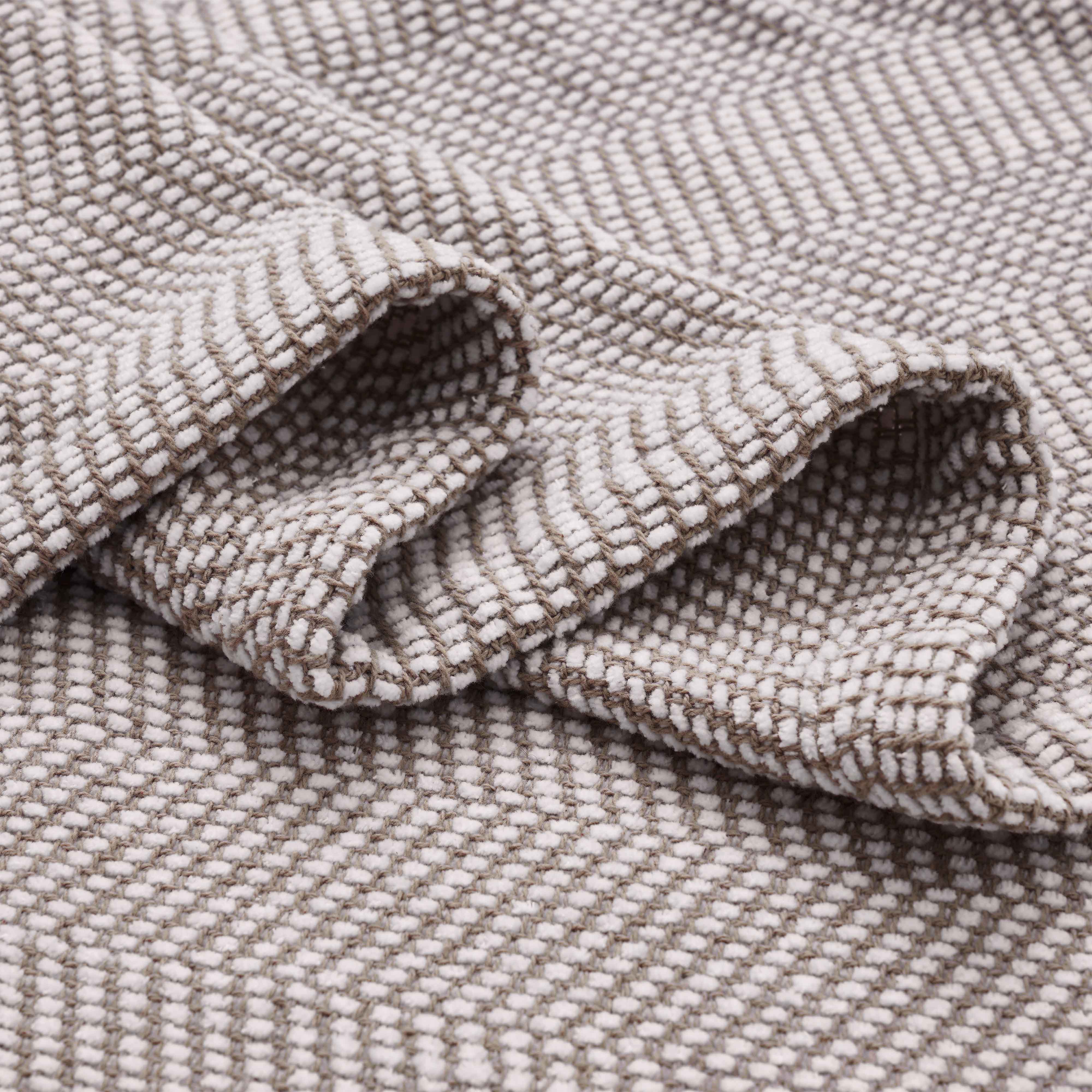 Maya Chenille Herringbone Soft Textured Medium Weight Cotton Blanket - Blanket by Superior Brand