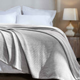 Maya Chenille Herringbone Soft Textured Medium Weight Cotton Blanket - Blanket by Superior Brand