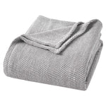 Maya Chenille Herringbone Soft Textured Medium Weight Cotton Blanket - Blanket by Superior Brand